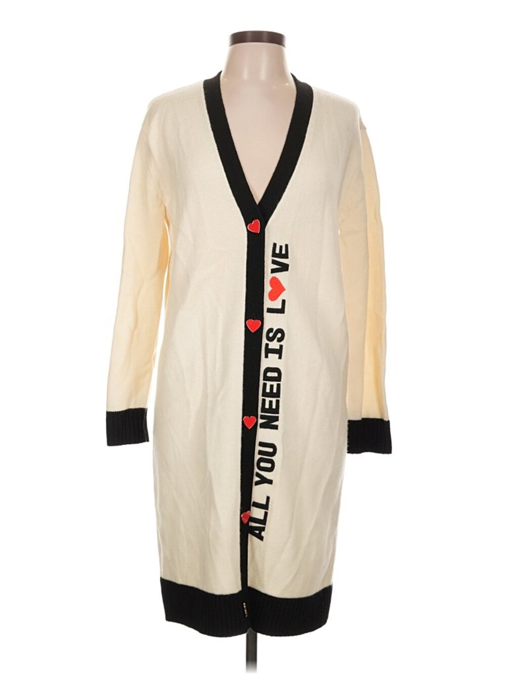 OLIVIA X THE BEATLES Bradford Longline Maxi Cardigan BOHO EUC EXTREMELY RARE